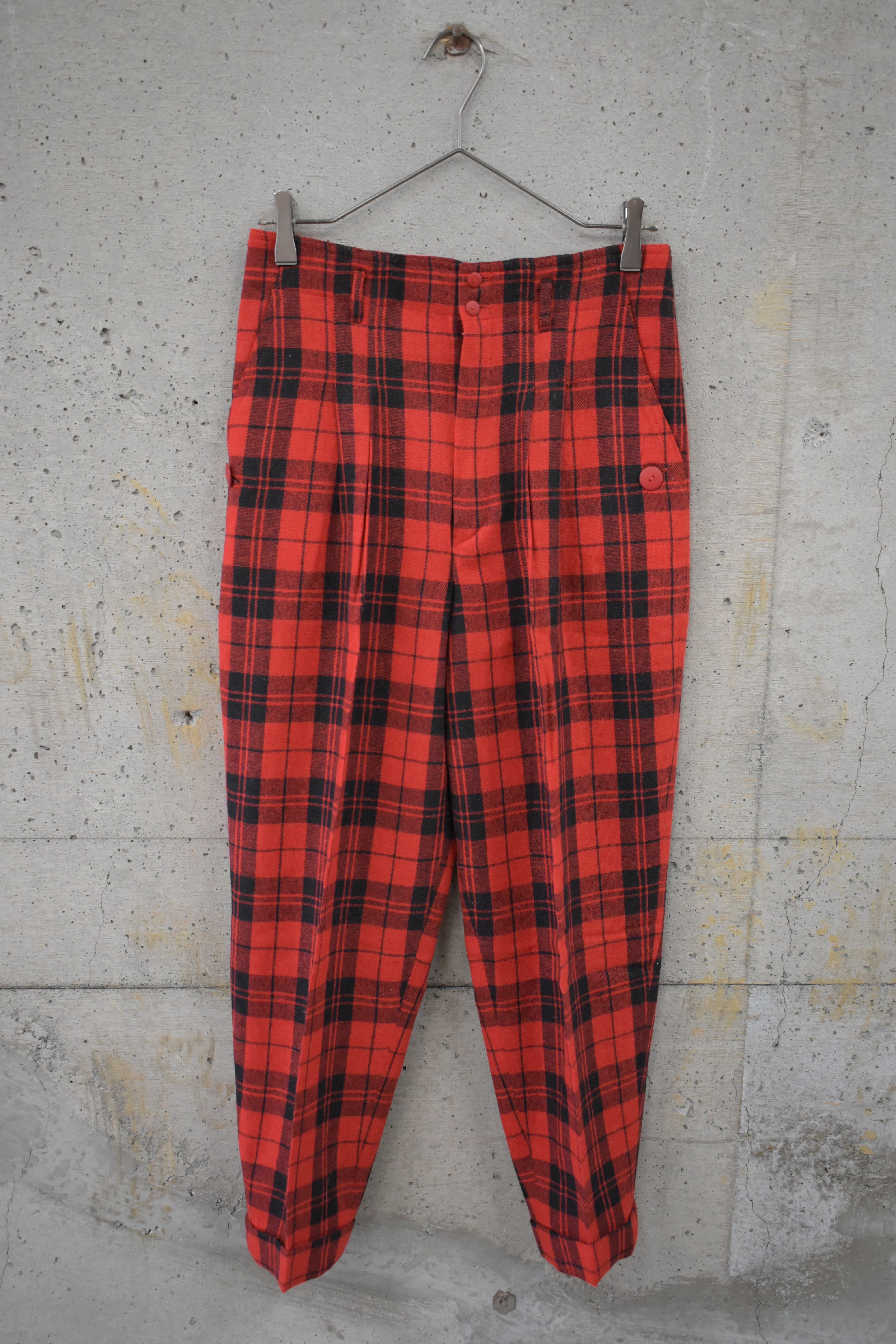 Tartan check pants