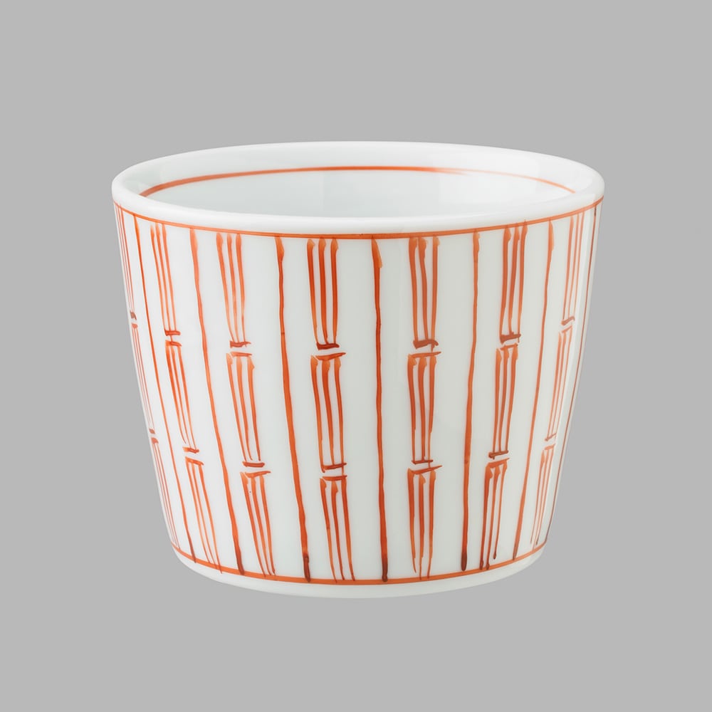 赤絵縦鎖線文(大)