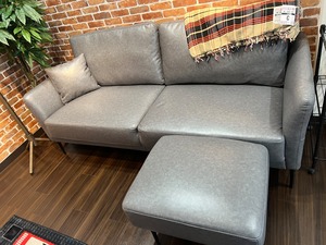 ポケットコイル仕様レザーテクノロジーカウチソファ