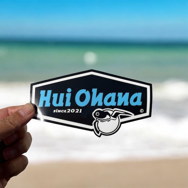 HuiOhana ロゴ15cmステッカー