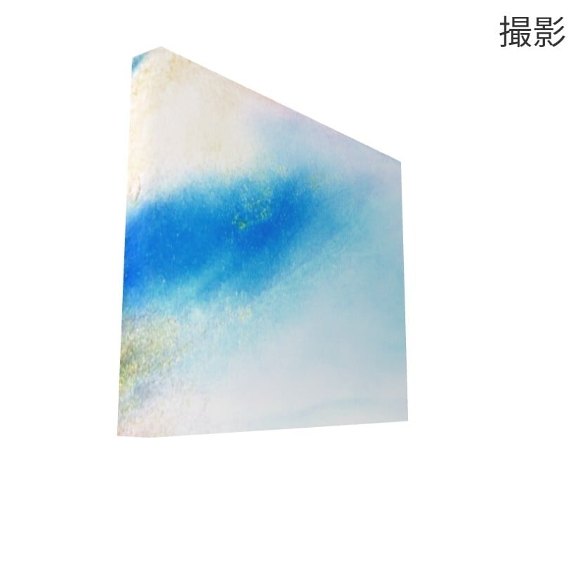 blue 涼 ファブリックパネル インテリア アルコールインクアート 複製