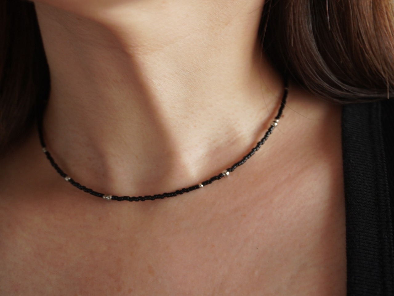 【 CORE 】stardust glass beads necklace