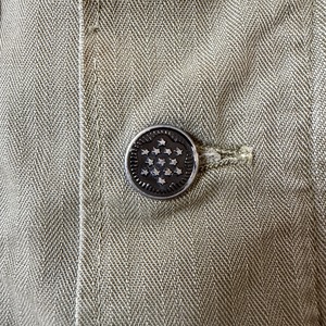 40's M-43 HBT Shirt Jacket US-ARMY 40年代 アメリカ軍 ヘリンボーン シャツ ジャケット ミリタリー ヴィンテージ ビンテージ  TT2026-0035
