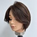 【一点物】ショートスタイル3  ナチュラルブラウン系Mサイズ 百合子ウィッグレミー人毛100%