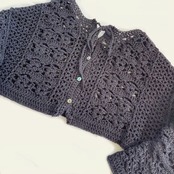 [Pattern] クロップドカーディガン