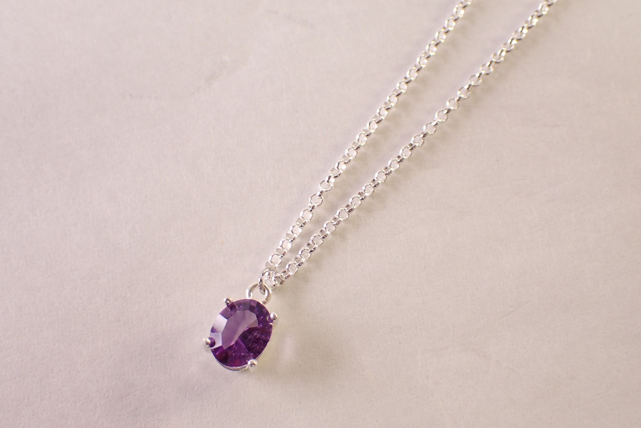 アメジストネックレス　1.57ct [D12‐156]