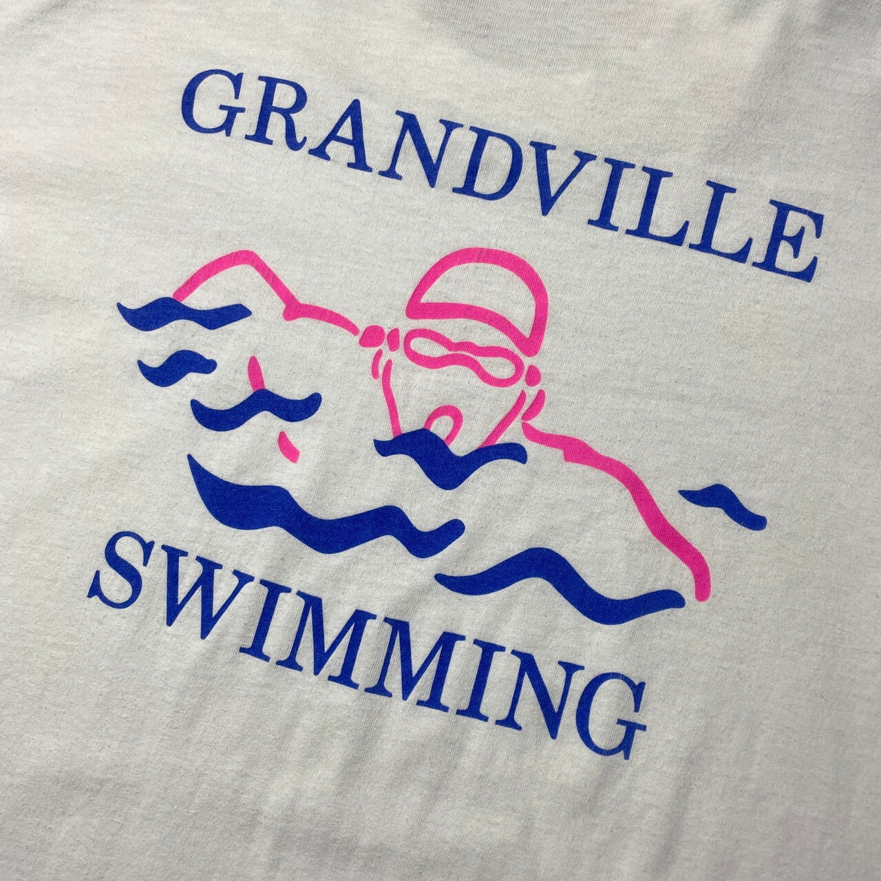 90年代 GRANDVILLE SWIMMING 水泳 バックプリント メンズL相当 古着 