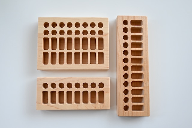 FromJennifer 木製クレヨンホルダー【サイズ： 8 Blocks/8 Sticks】