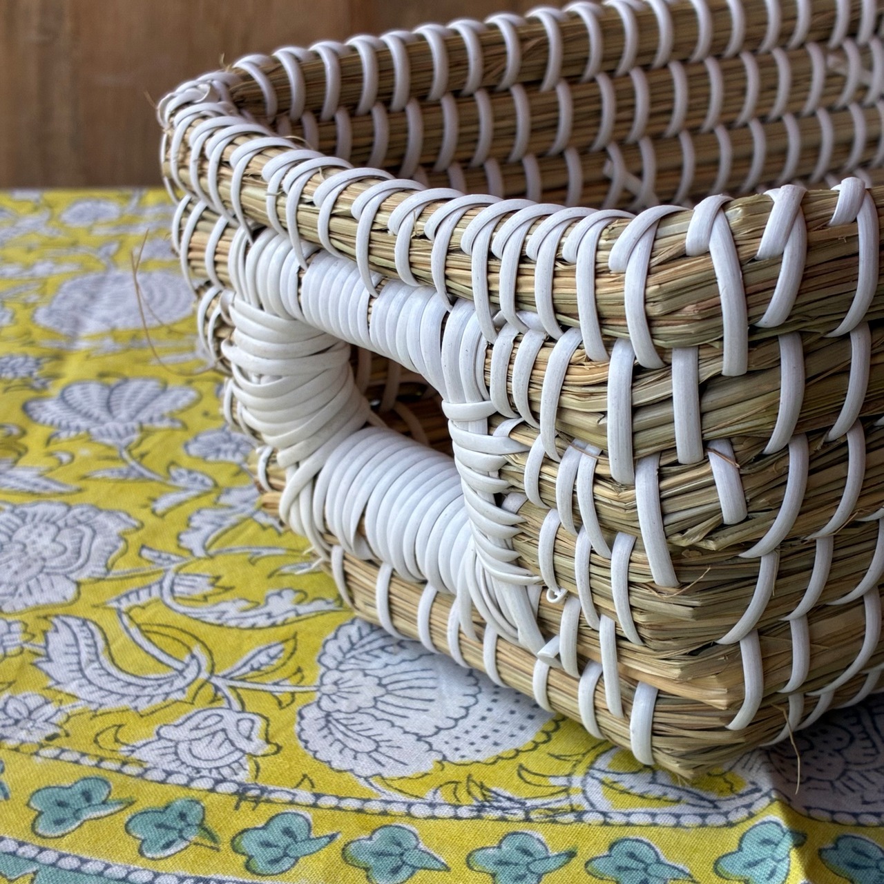 Bangladesh Seagrass Rectangular Basket S　バングラディッシュ　シーグラスレクタングルバスケット　S　カゴ　収納　小物収納