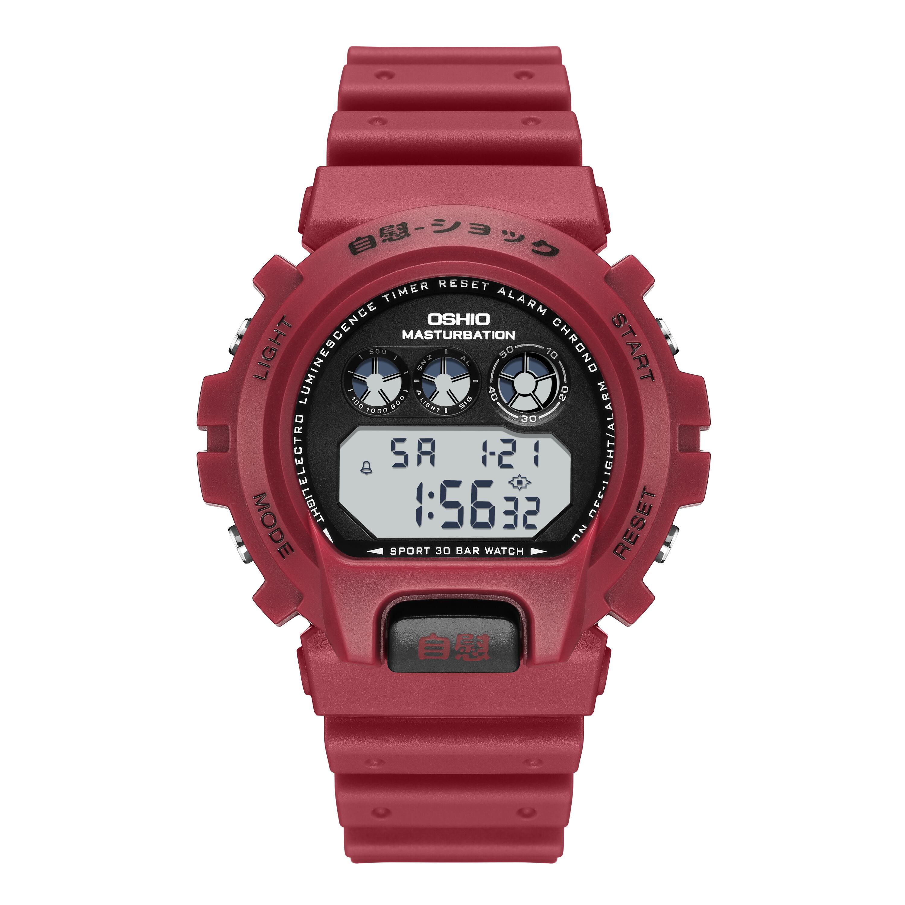 DIGITAL Multifunction WATCH RED メンズウォッチ メンズ腕時計 男性用腕時計