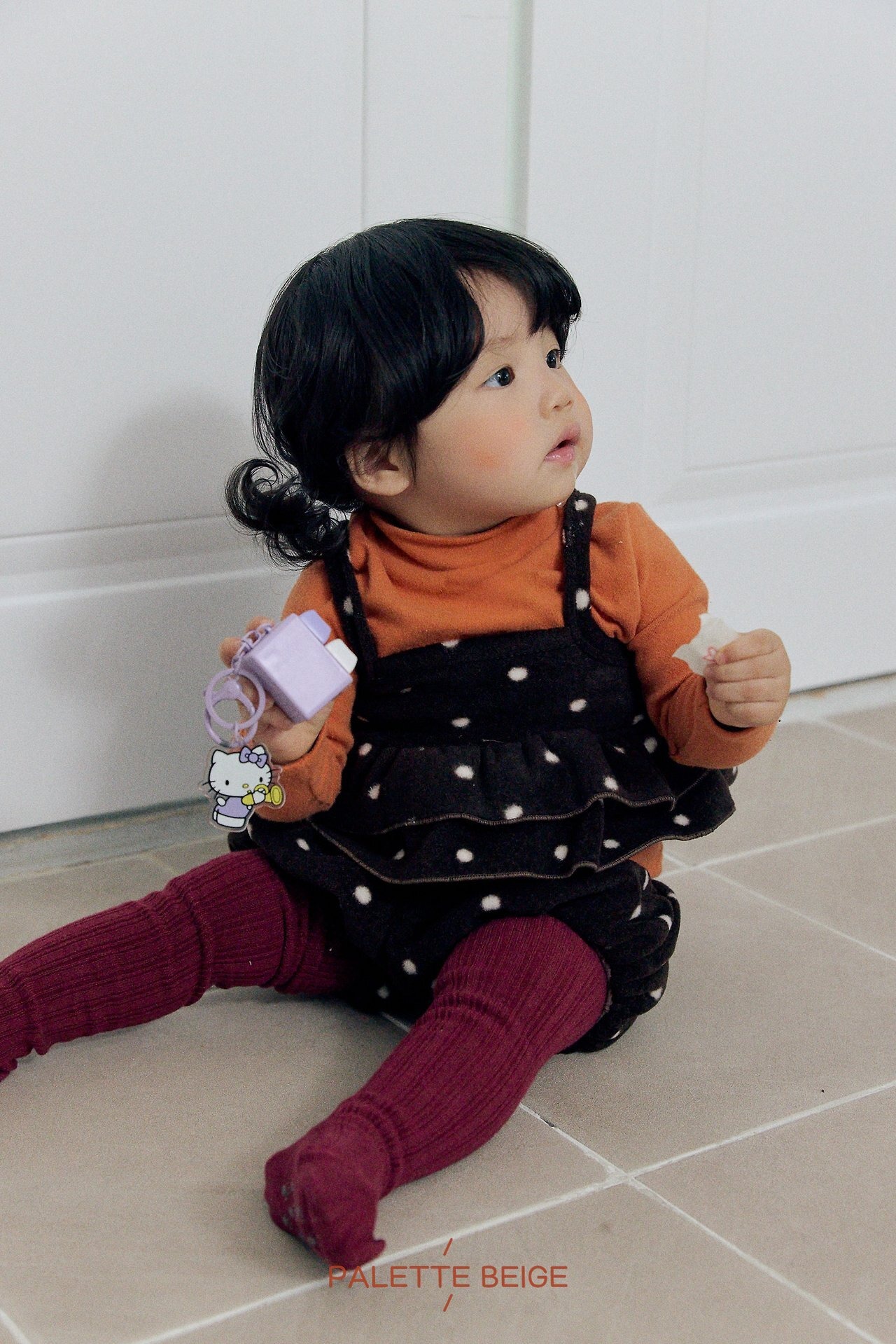 the beige［取寄］dot bustier setup 26winter