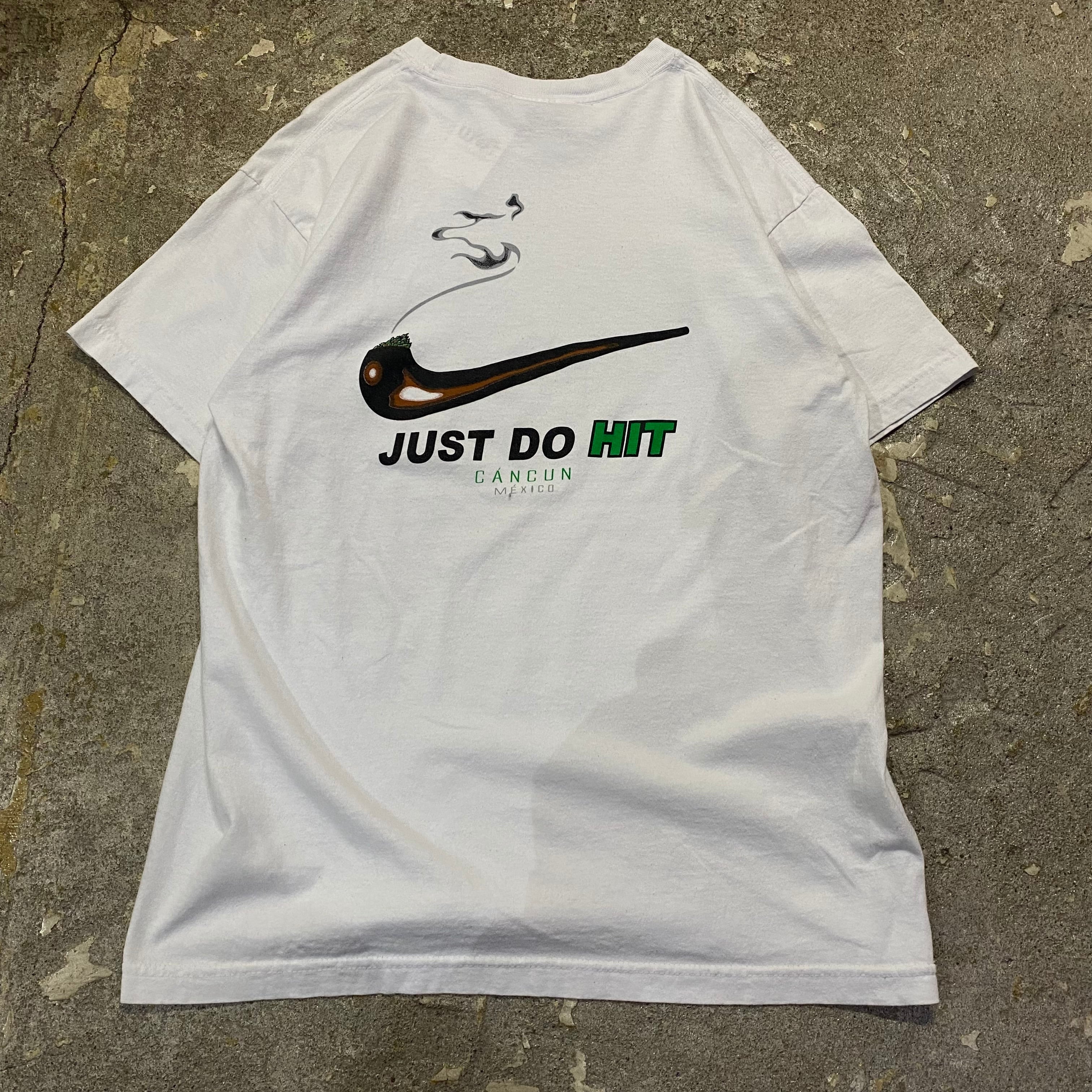 90s〜 NIKE parody "Just Do Hit" T-shirt