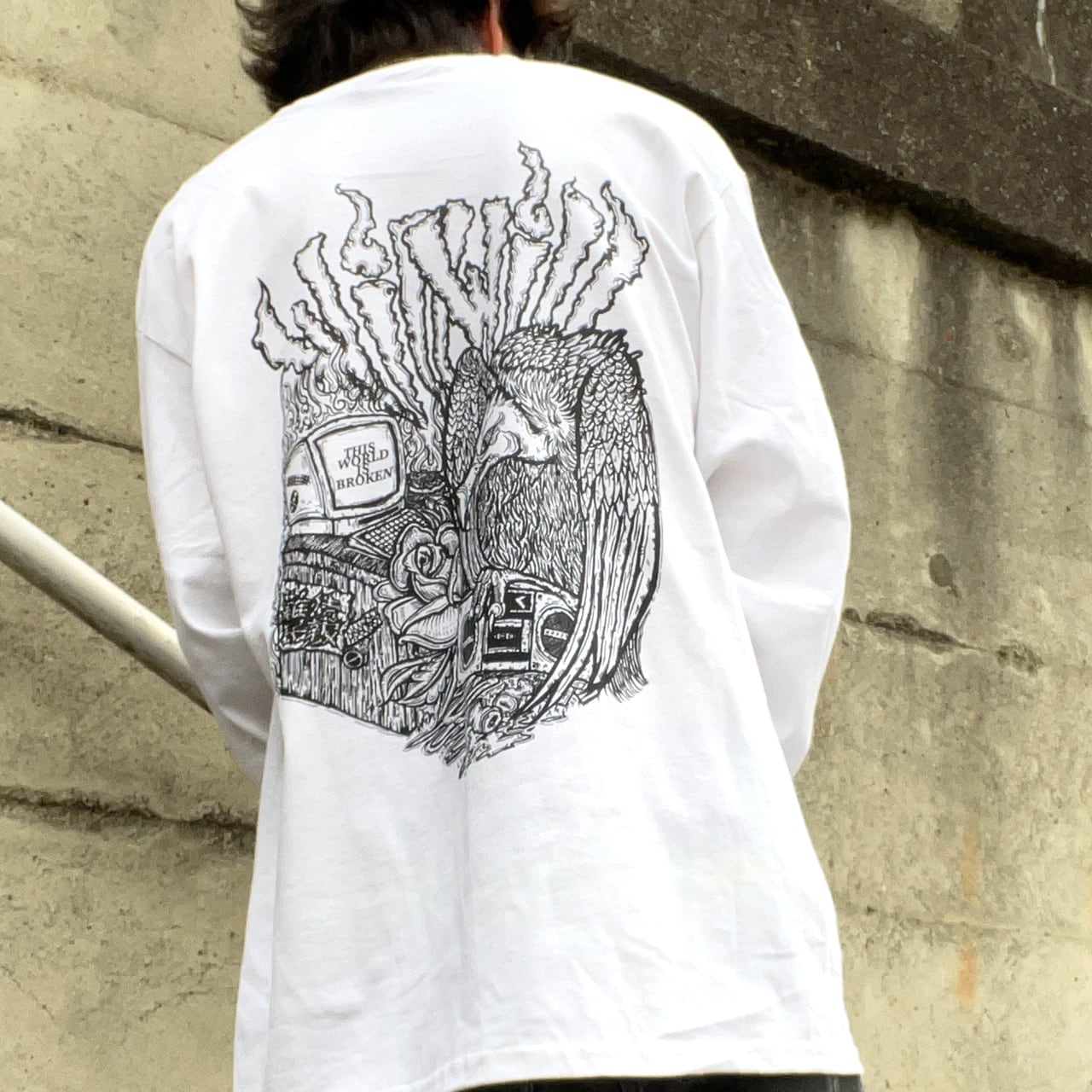 【WillxWill × Musollon】スペシャルコラボレーション Vulture Long Sleeve White