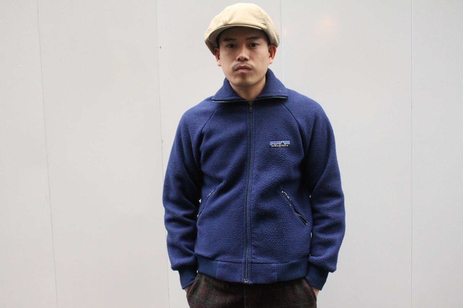 80s 前期 Patagonia デカタグ Zip-up Fleece Jacket