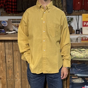 1960's～70's VINTAGE RICHIMAN BROTHERS LONG SLEEVE B.D SHIRT 【サイズ表記 L】  /  1960年～70年代 ヴィンテージ  リッチマンブラザーズ 長袖 ボタンダウン シャツ 【着画有り】