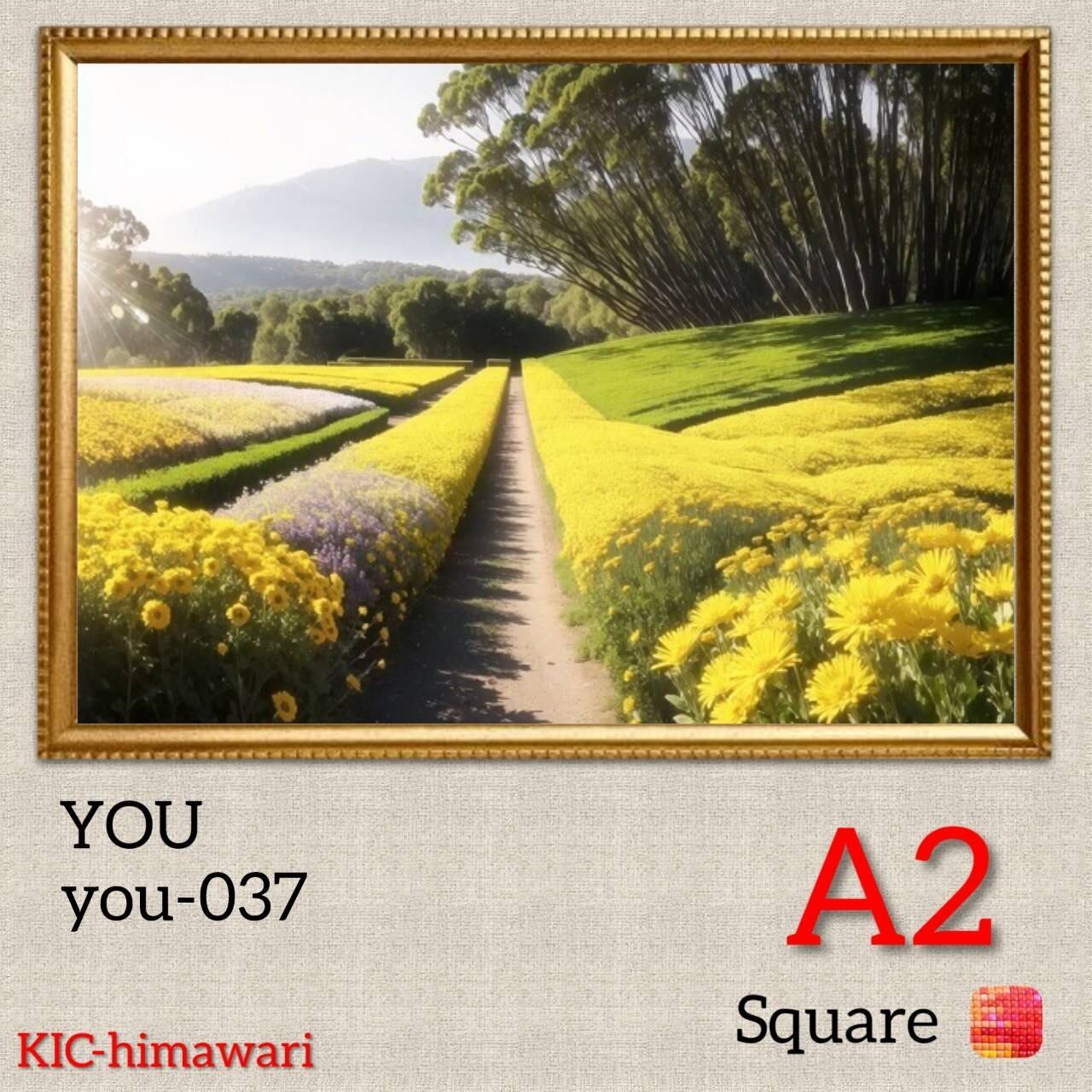 A2サイズ 四角ビーズ【you-037】ダイヤモンドアート