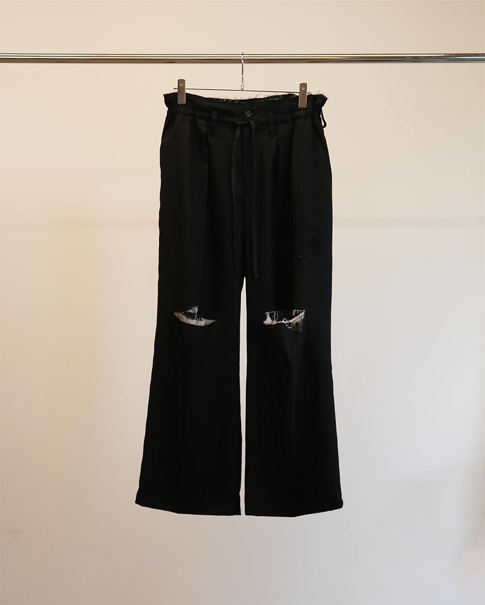 ANCELLM】DAMAGE WOOL 2TUCK SLACKS ANCELLM】DAMAGE WOOL 2TUCK SLACKS