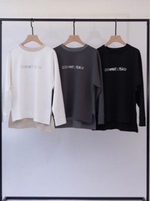 33℃　bc601703　ラメニットリブ スパンコールロゴポンチpo