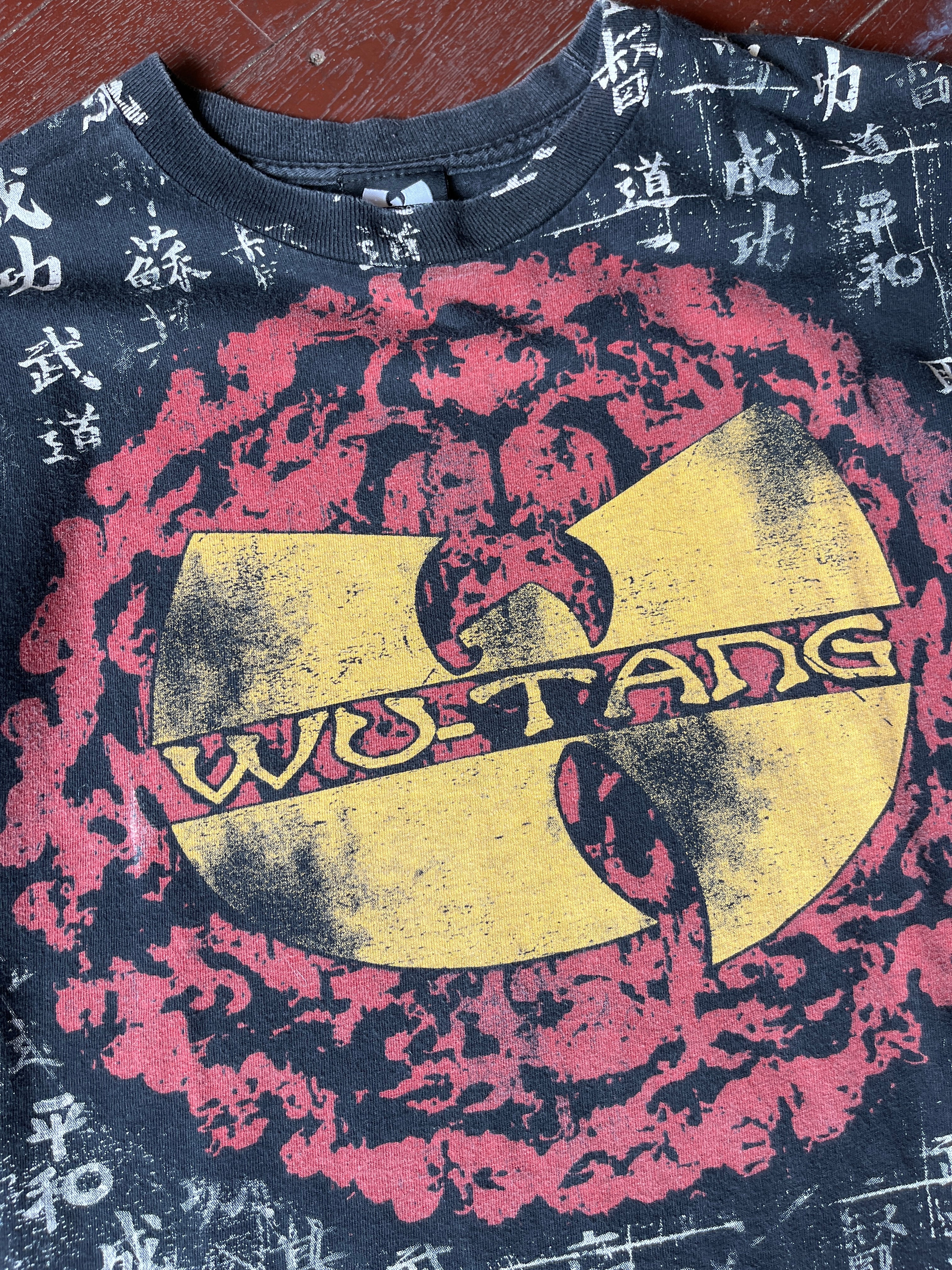 's Wu Tang Clan T shirt  ウータンクラン 漢字 ラップT rap