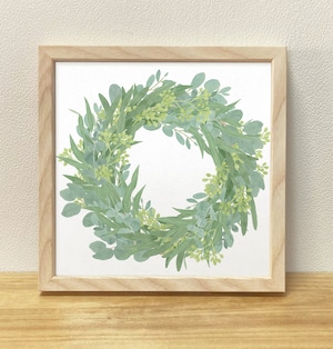 Wreath　ユーカリグリーン　[額装販売]