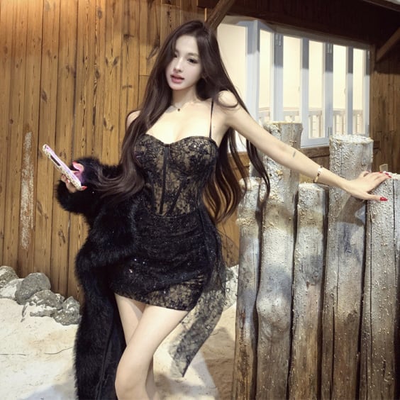 ミニドレス キャバドレス セクシー フレンチ風 キャミワンピ レース ビスチェ風 タイト アシンメトリー ボディコン 指名 クラブ JC2-ZED883445DXH502