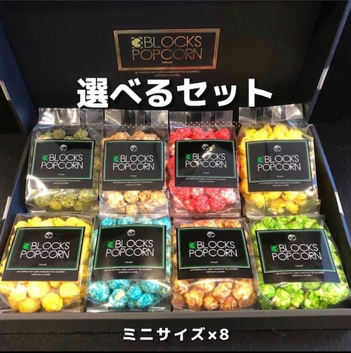 BOX　選べるミニサイズ × 8個 (キャラメル、チョコレートは必ず入りますので3個目から選択してください)