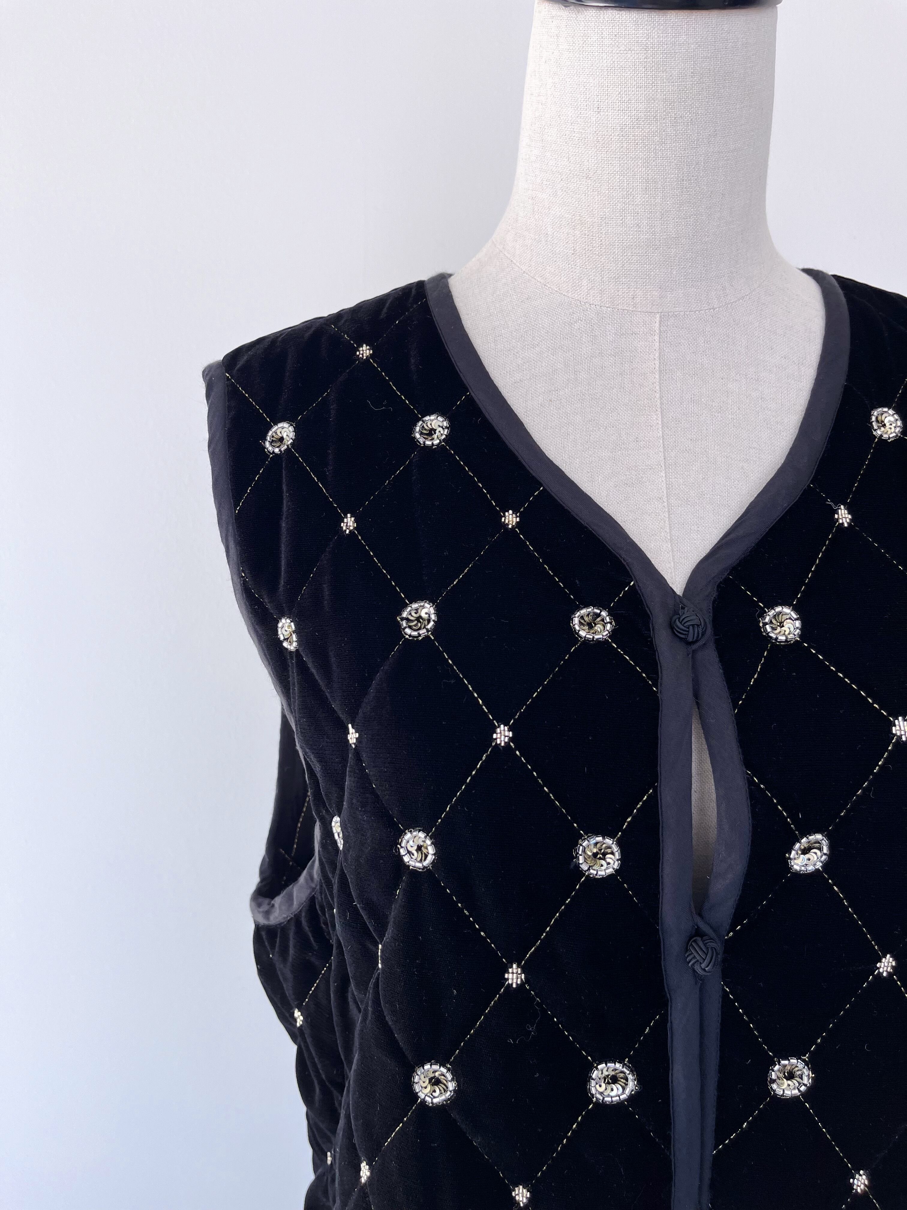 Sara Mallika ベスト PARVEEN BEADS EMB GILET Sara Mallika Parveen Beads Emb Gilet | KOKO