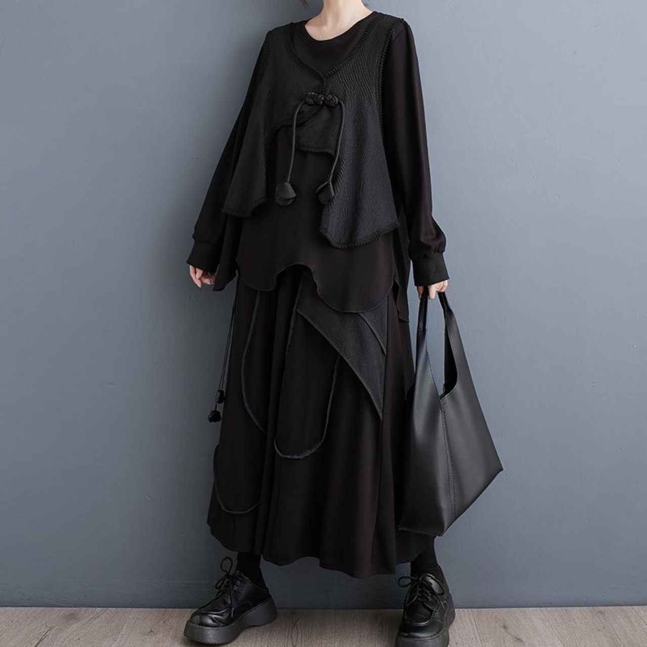 レイヤード風 チャイナデザイン セットアップ 60019