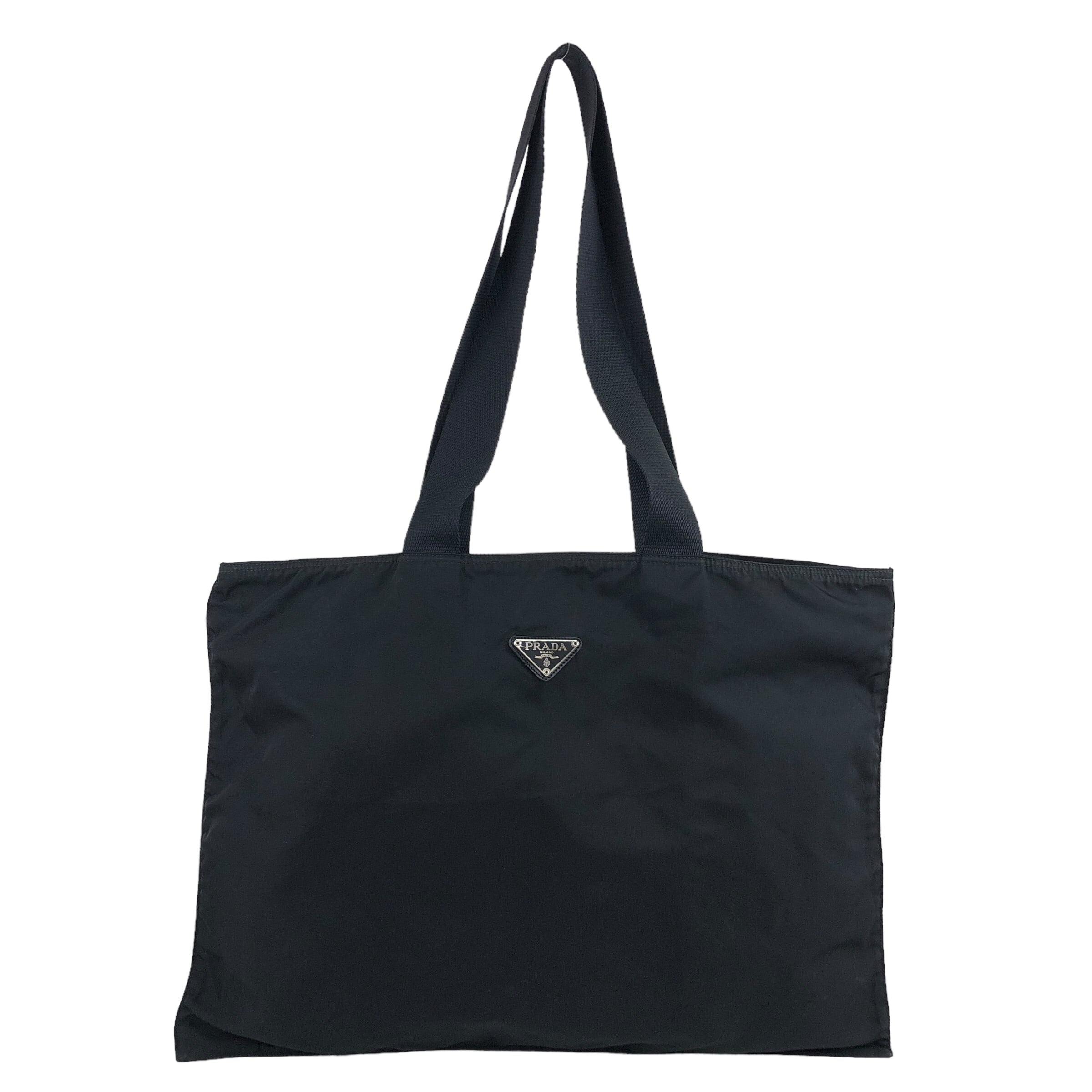 PRADA プラダ トートバッグ ブラック トライアングルロゴ ナイロン