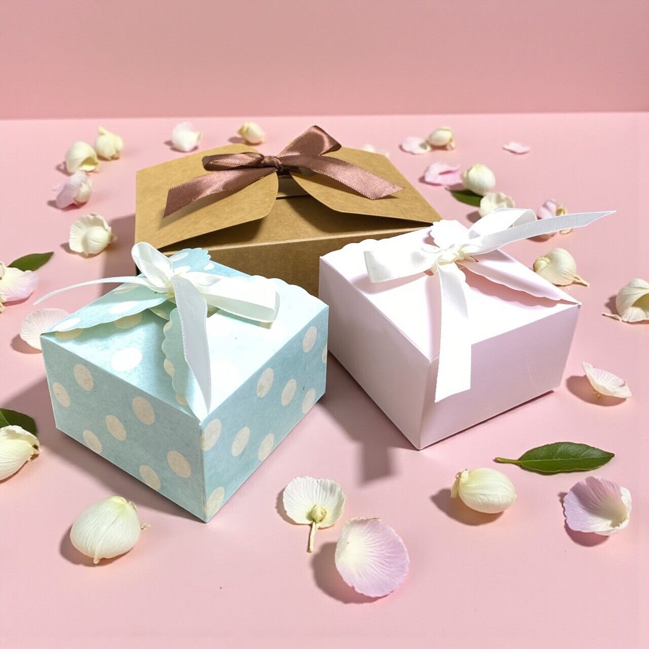 ギフトボックス 水色（水玉） | Re:D