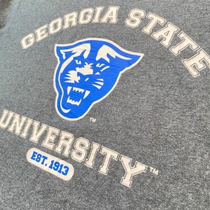 【GILDAN】カレッジ ジョージア州立大学 GEORGIA STATE UNIVERSITY Tシャツ アーチロゴ 2XL ビッグサイズ US古着