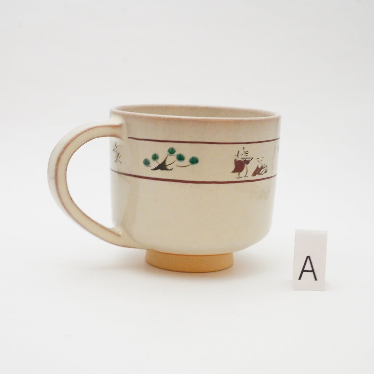 赤膚焼 大塩まな】奈良絵コーヒーカップ | ろにせら ギャラリーと雑貨