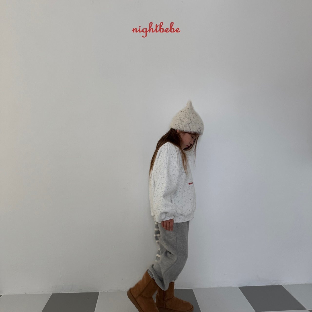 【night bebe】スノーベア起毛スウェット 90〜130cm  241114 - 4