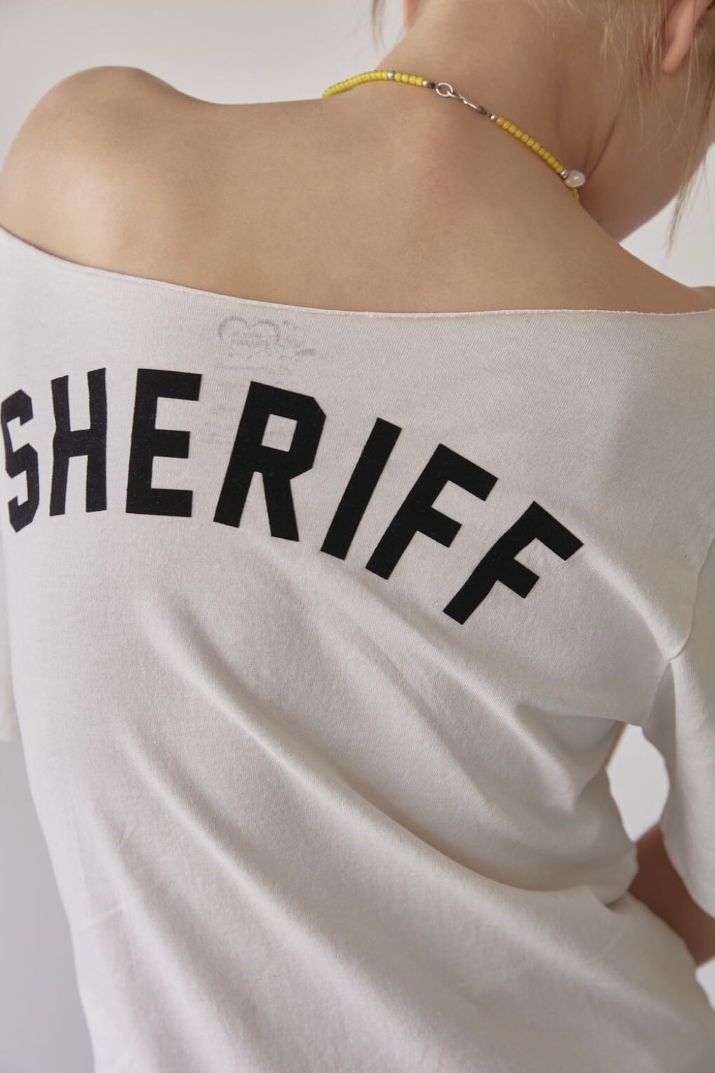 Hearts2Hearts イアン 着用/Sheriff Cut Out Tee ☆Hearts2Hearts イアン 着用!!【SCULPTOR】Sheriff Cut Out