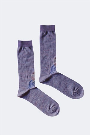 Kota Gushiken 【A Touch of Van Gogh Socks  -Purple-】