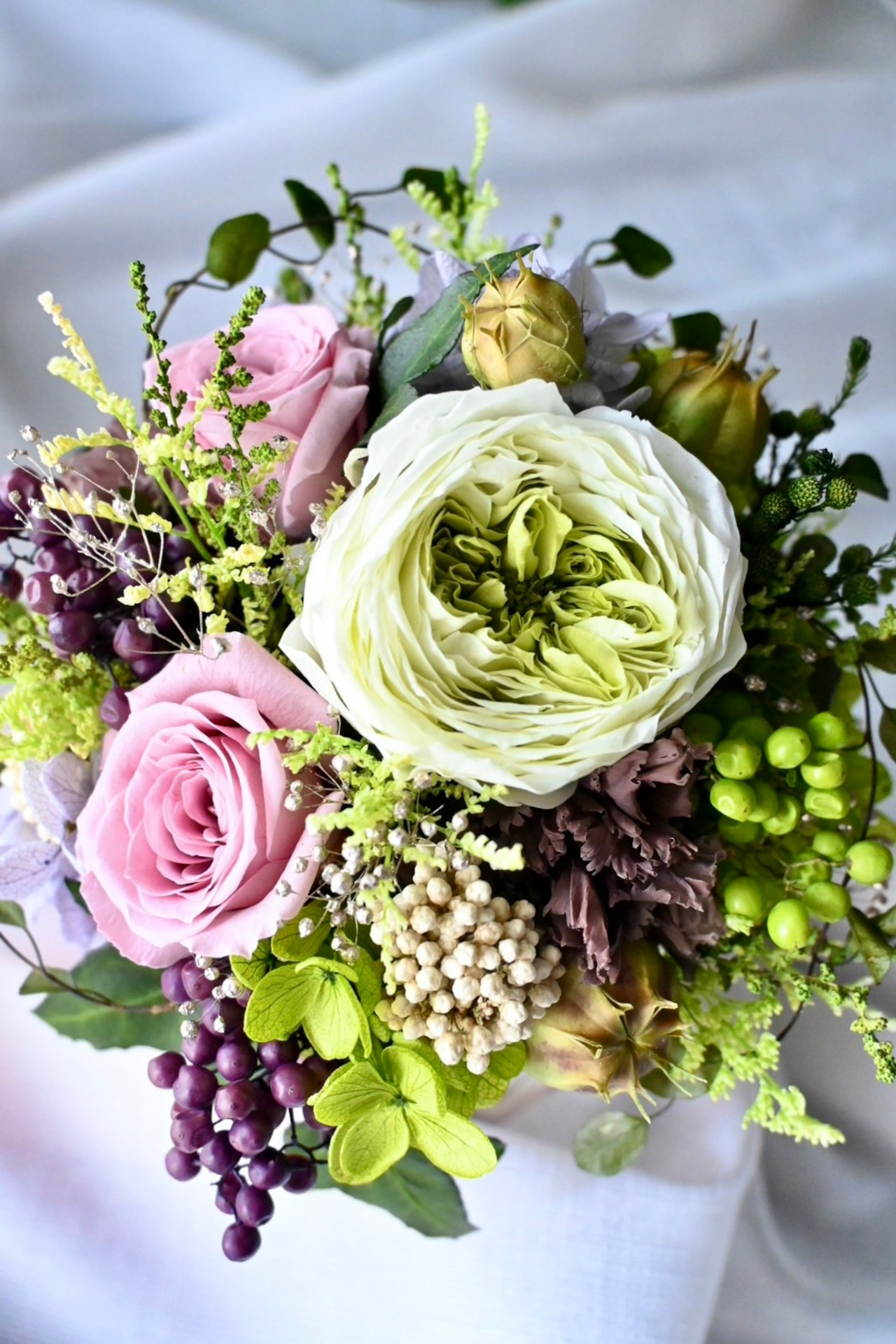 アレンジメント ロゼ デュ プランタン