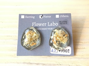 Flower Labo/ホワイトフラワーピアス