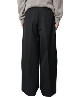 ssstein "WOOL KERSEY EXTRA WIDE TROUSERS〔BLACK〕"