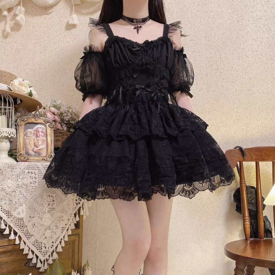 サブカル 服 地雷系 通販 セットアップ 3点セット ダークファッション