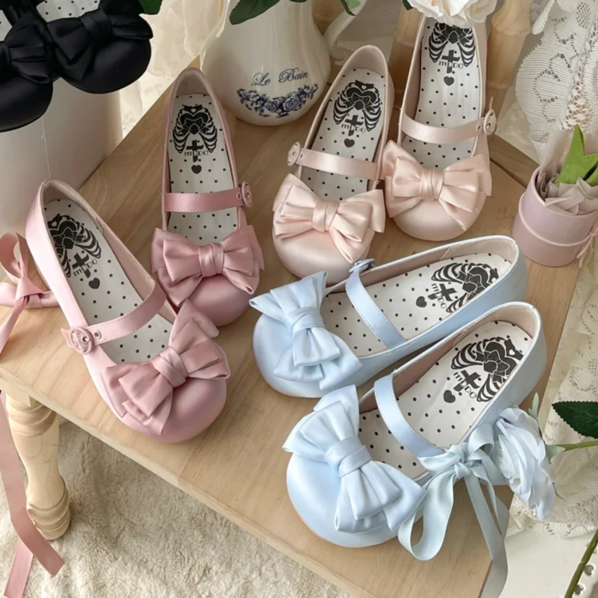 委託商品】MODO マカロンリボンパンプス | HoshibakoWorks