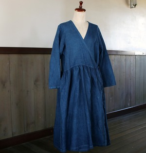 藍染カシュクールワンピース Aw84 Studio Tao Online Shop 藍染カシュクールワンピース Aw84 Studio Tao Online Shop