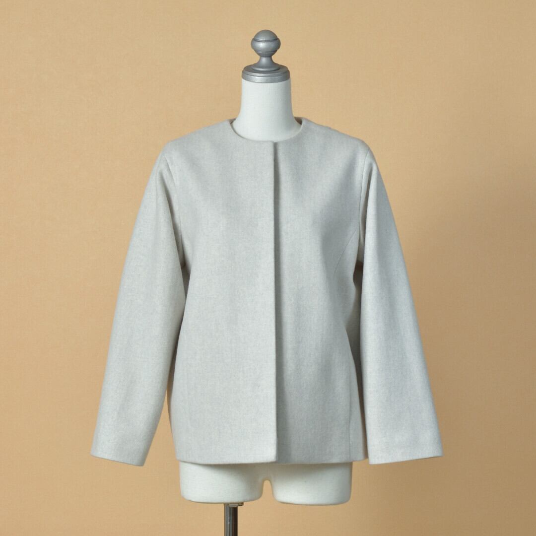 atelier naruse アトリエナルセ ウールコクーンジャケット・オートミール【送料無料】