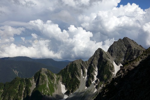 お部屋に山岳写真を★⑦夏雲湧く前穂高岳【内田修作品】★選べる額装・パネル仕上
