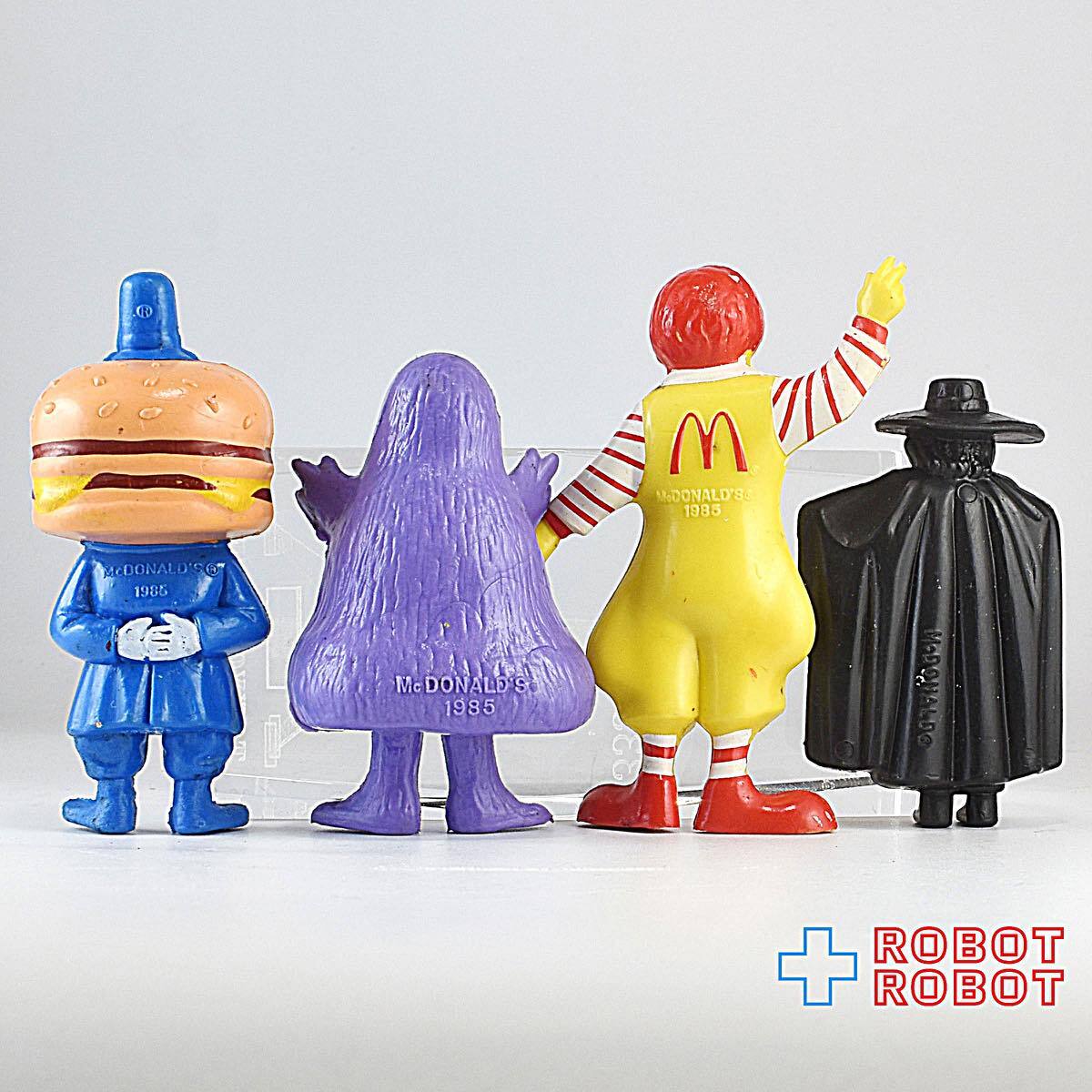 カナダのマクドナルドのPVC 4種セット ハッピーミールトイ 1985