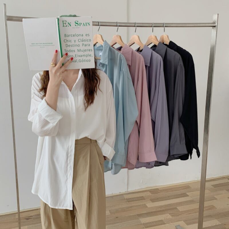 ホワイトシャツ サマー薄手ジャケット トップス ロング 夏物 1号婦人96412612189