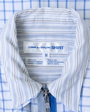 〈COMME des GARCONS SHIRT〉Short Sleeved Zip Shirt