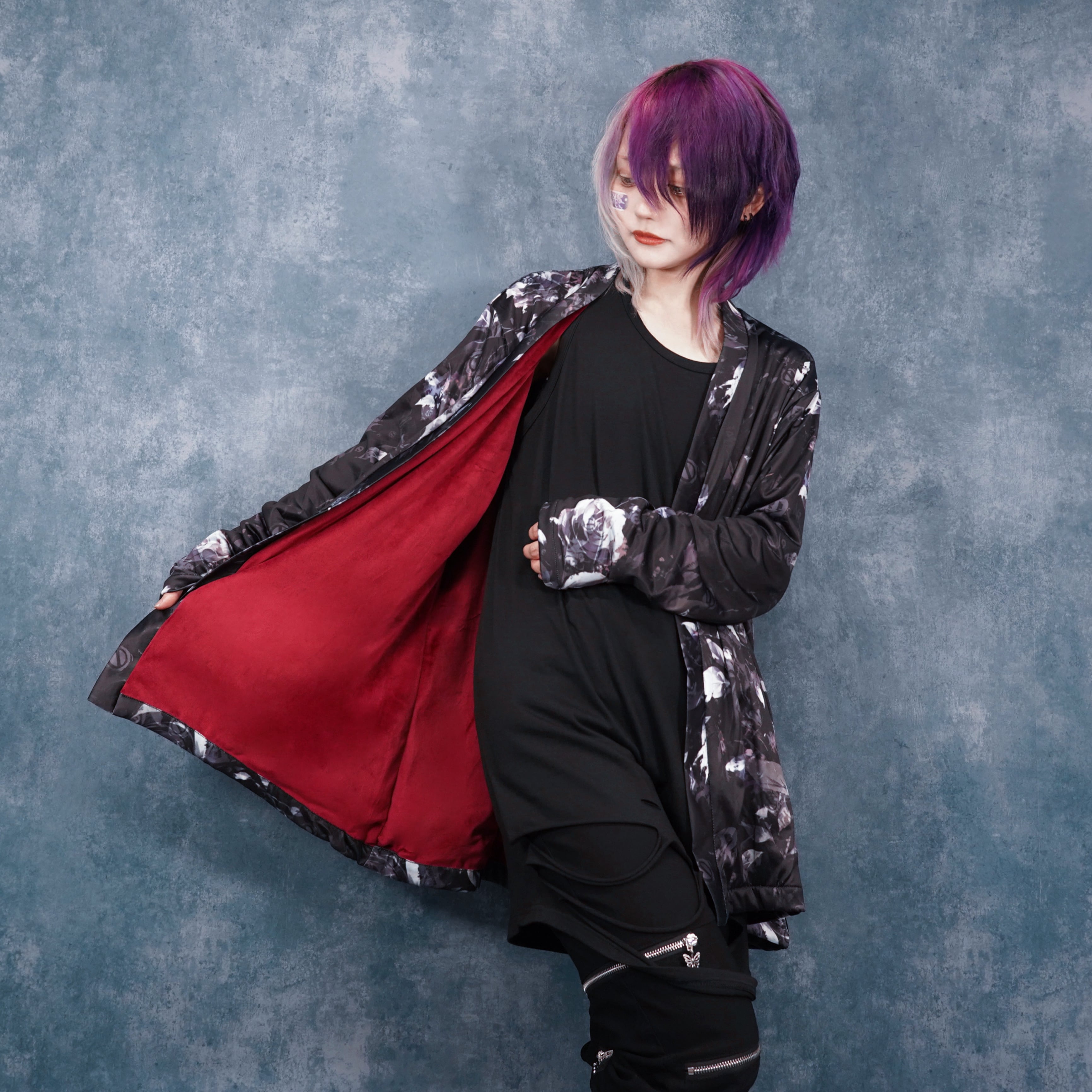 裏起毛×黒薔薇総柄羽織 | NIER CLOTHING