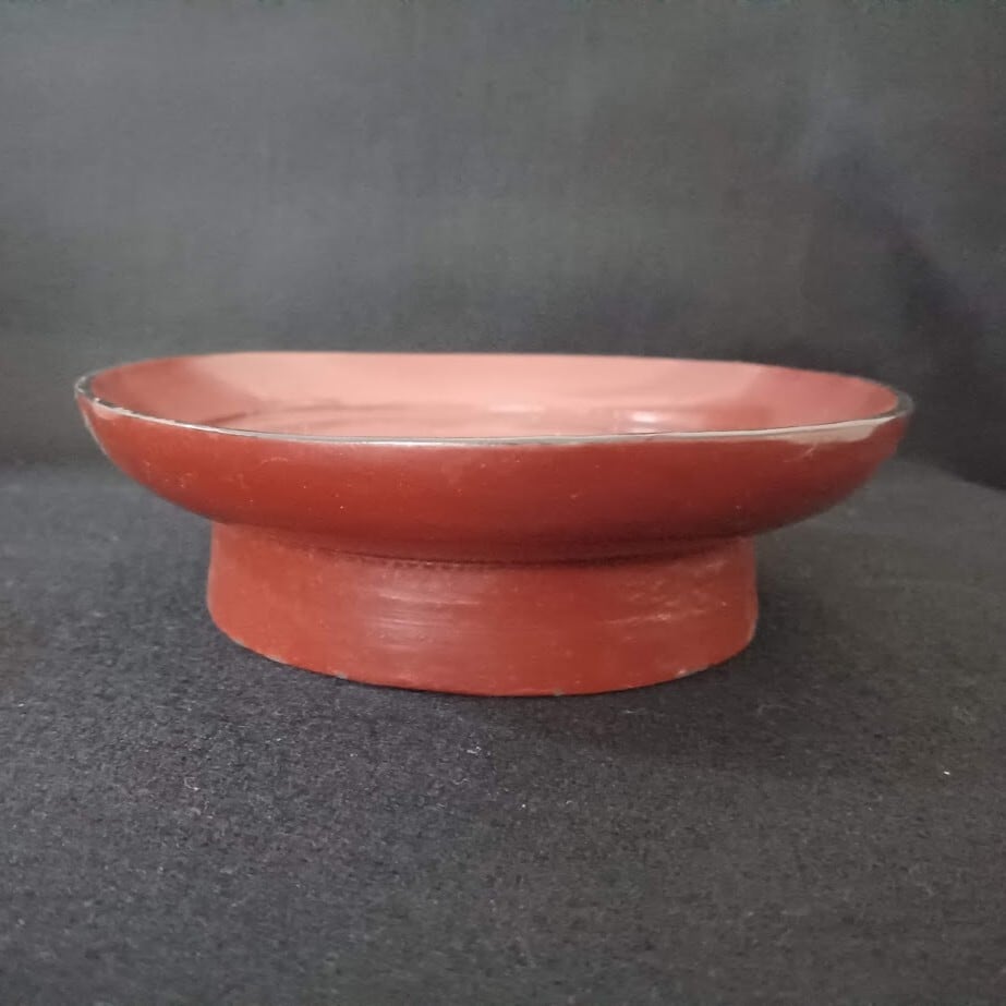 骨董 根来椿皿 14センチ 2枚組 | サミハ成城