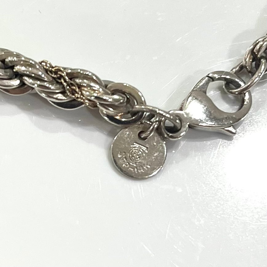 TIFFANY & CO.】2968silver925×14k ツイストスクリューチェーン
