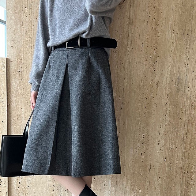 【bottoms】ラシャスカート Q7097